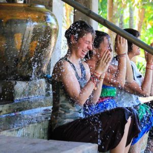 Buddhist water blessing