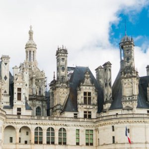 a view of one of Chateau de Chambord