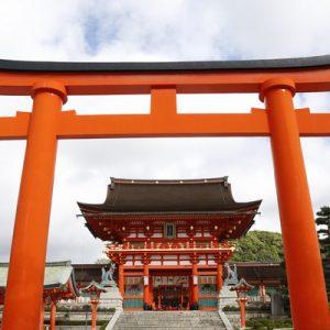 tori gate at kyoto