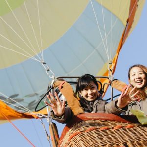 Hop on a hot air balloon in the village of Niseko in Hokkaido, Japan!