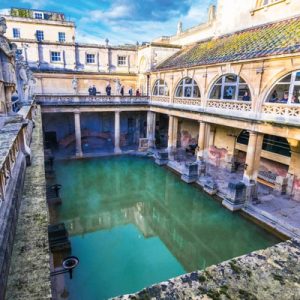 interior of roman baths