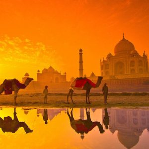 sunrise taj mahal