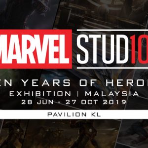Marvel Studios: Ten Years of Heroes Exhibition 2019 in Kuala Lumpur banner