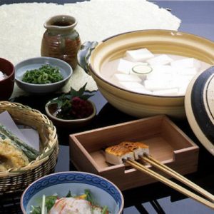 Yudofu Meal or Yuba Kaiseki at Nanzenji Junsei Restaurant in Kyoto