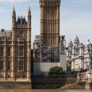 Houses of Parliament and Big ben from afar