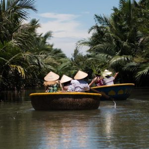 hoi an bamboo boat