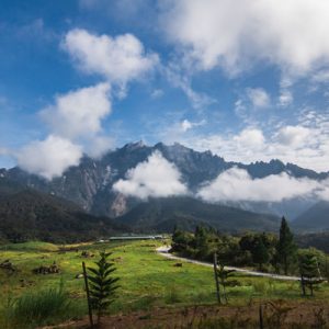 mount kinabalu from afar