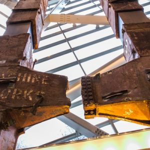 a structure inside the 9/11 Memorial Museum
