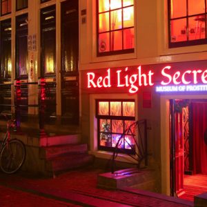 front of the red light secrets museum
