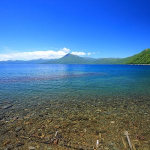 view of lake in hokkaido
