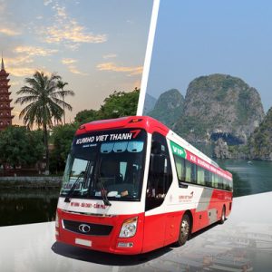 red bus in vietnam