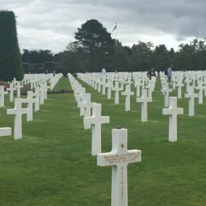 a cemetery in Normandy