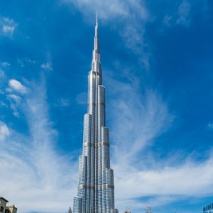 at the top of the Burj Khalifa Dubai