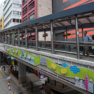 hong kong outdoor escalator