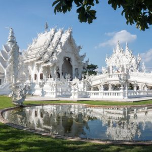 exterior of white temple