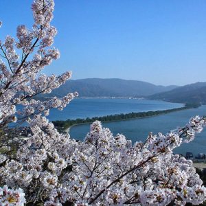 daytime view of the Amanohashidate sandbar