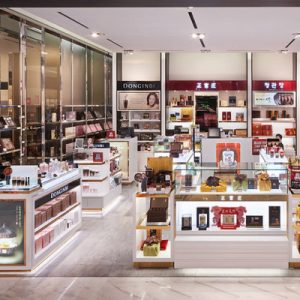 duty free store with items being sold