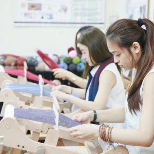 handwoven scarf lesson