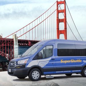 Super Shuttle van
