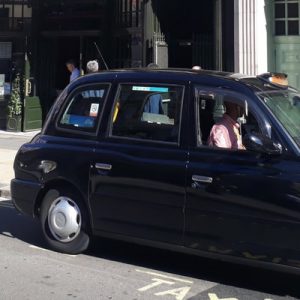 a private taxi in London