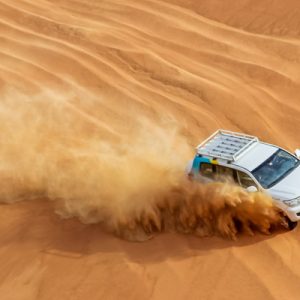 car in desert safari dubai