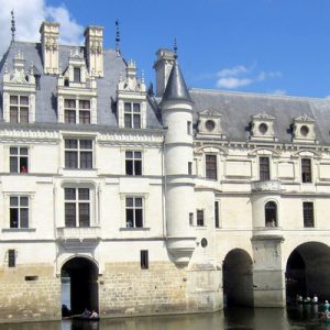 Château de Chenonceau with a view of its moat