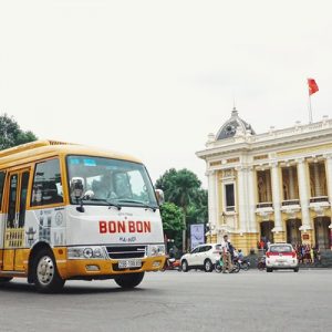 Bus tour in Hanoi