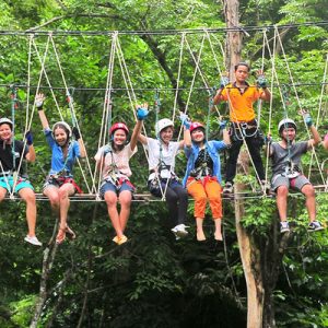 泰国象岛树冠冒险丛林飞跃